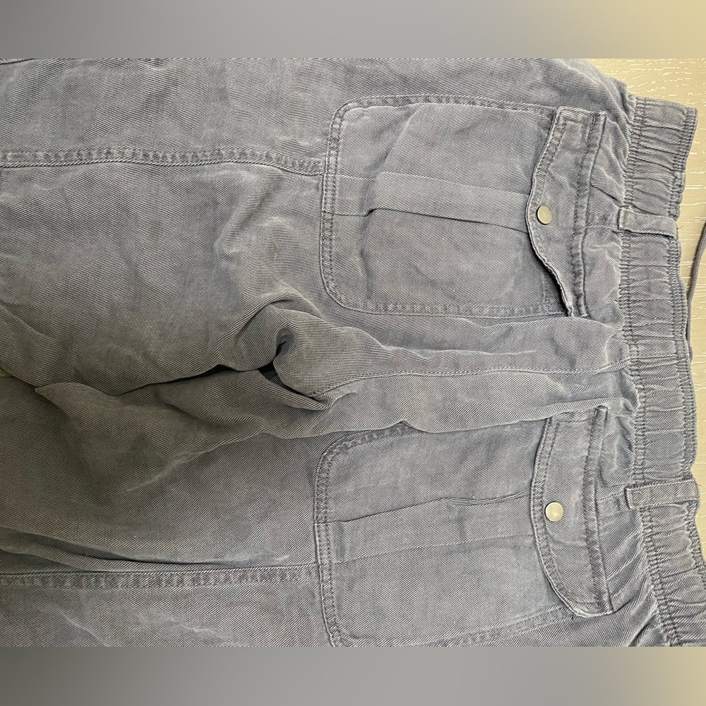 ZARA Pewter Drawstring Cargo Pants - Picture 5 of 5